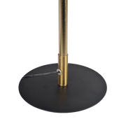 Lámpara de mesa LED Dimond Black con interruptor de encendido y apagado, base redonda de metal