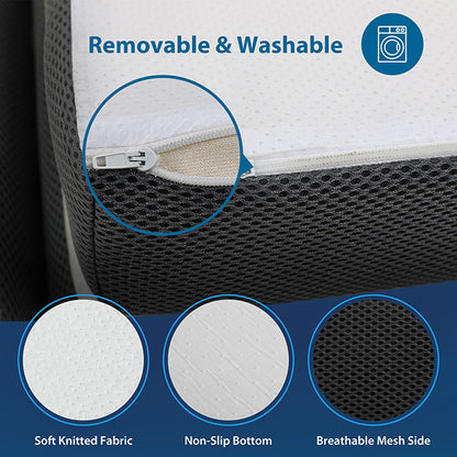 Hollyhock 4" Twin XL Tri-Fold Memory Foam Topper