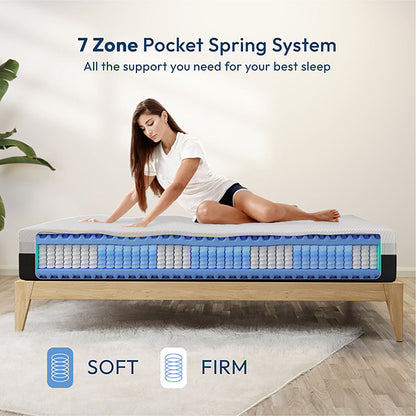 Verbena 12" Queen Hybrid Pocket Coil Mattress