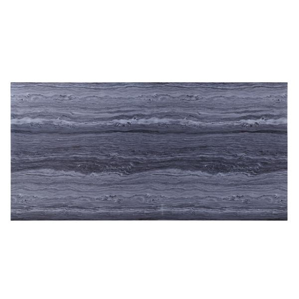 Mesa de comedor rectangular Cambrie de 79" de largo con tablero de mármol