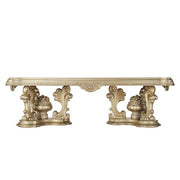 Mesa de comedor rectangular Seville de 106" de largo con base de pedestal