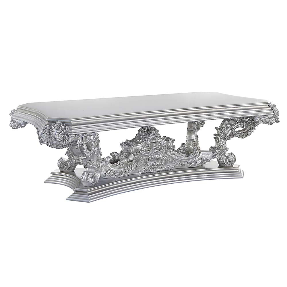 Mesa de comedor rectangular Valkyrie de 108" de largo