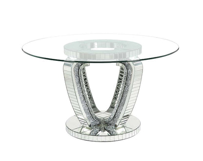 Mesa de comedor Noralie de 52" de diámetro Glam