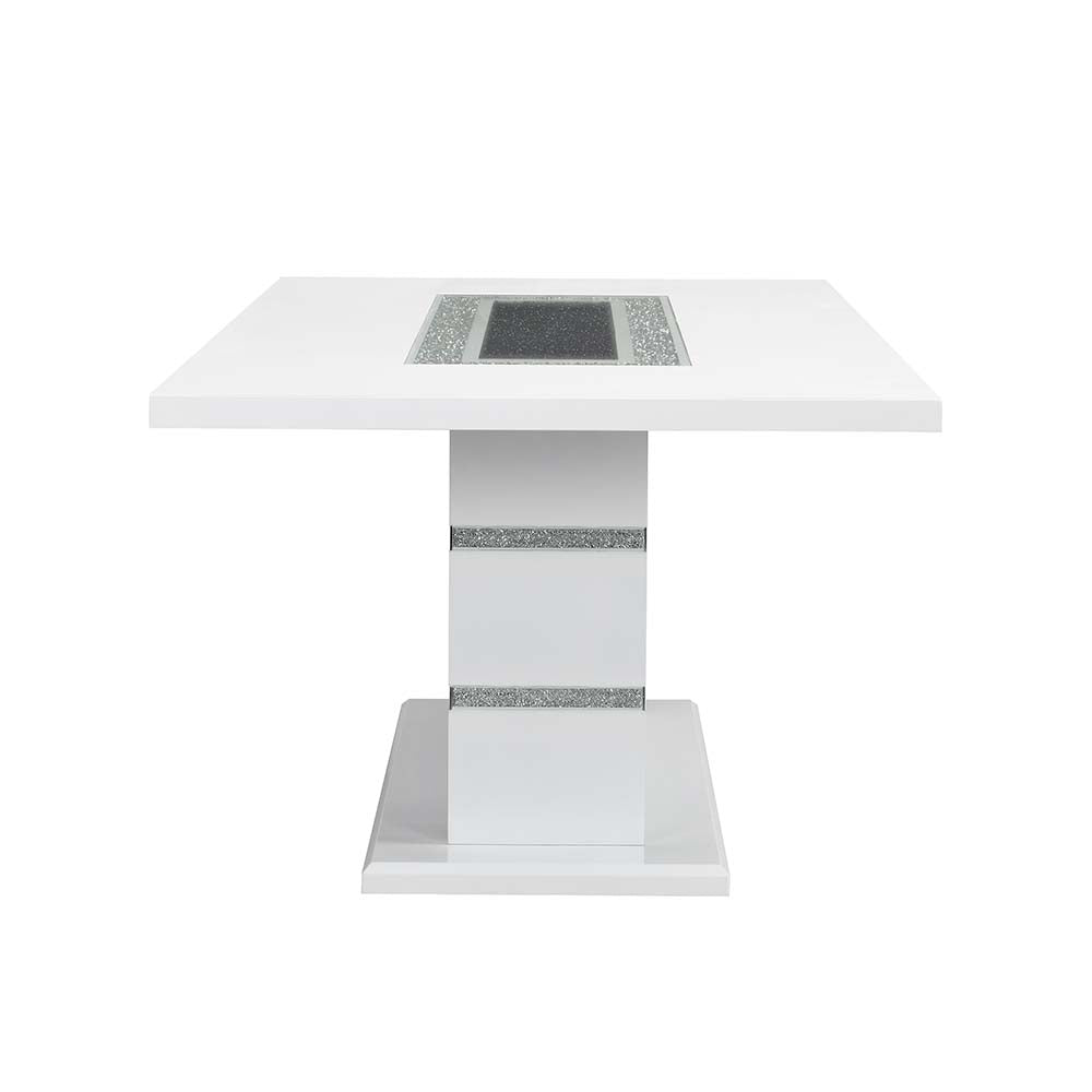 Mesa de comedor rectangular Elizaveta de 79" de largo con base de pedestal