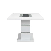 Mesa de comedor rectangular Elizaveta de 79" de largo con base de pedestal