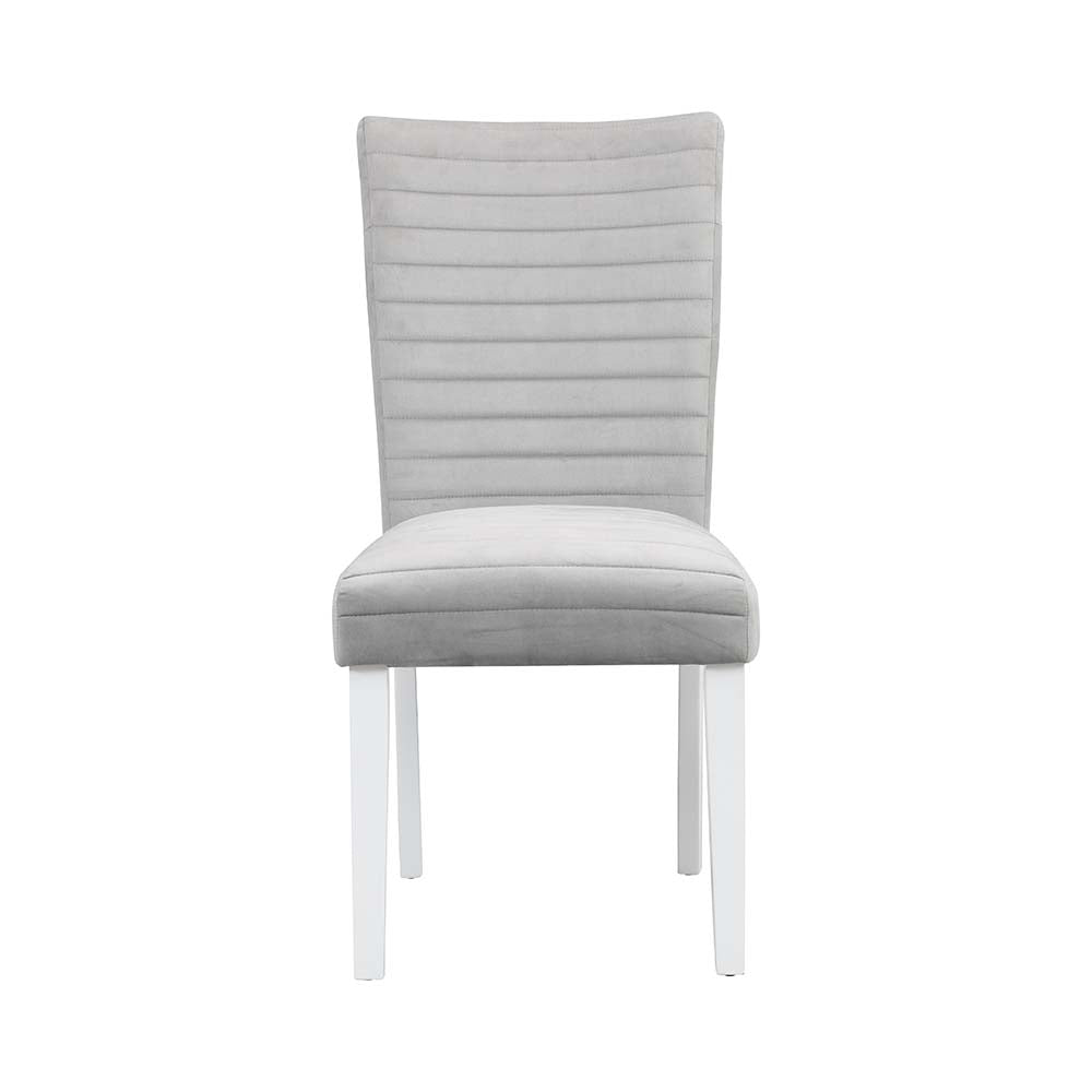 Silla auxiliar de terciopelo Elizaveta de 39 pulgadas de alto (juego de 2)