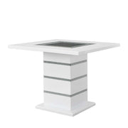 Elizaveta Square 47"L Counter Height Table with Pedestal Base