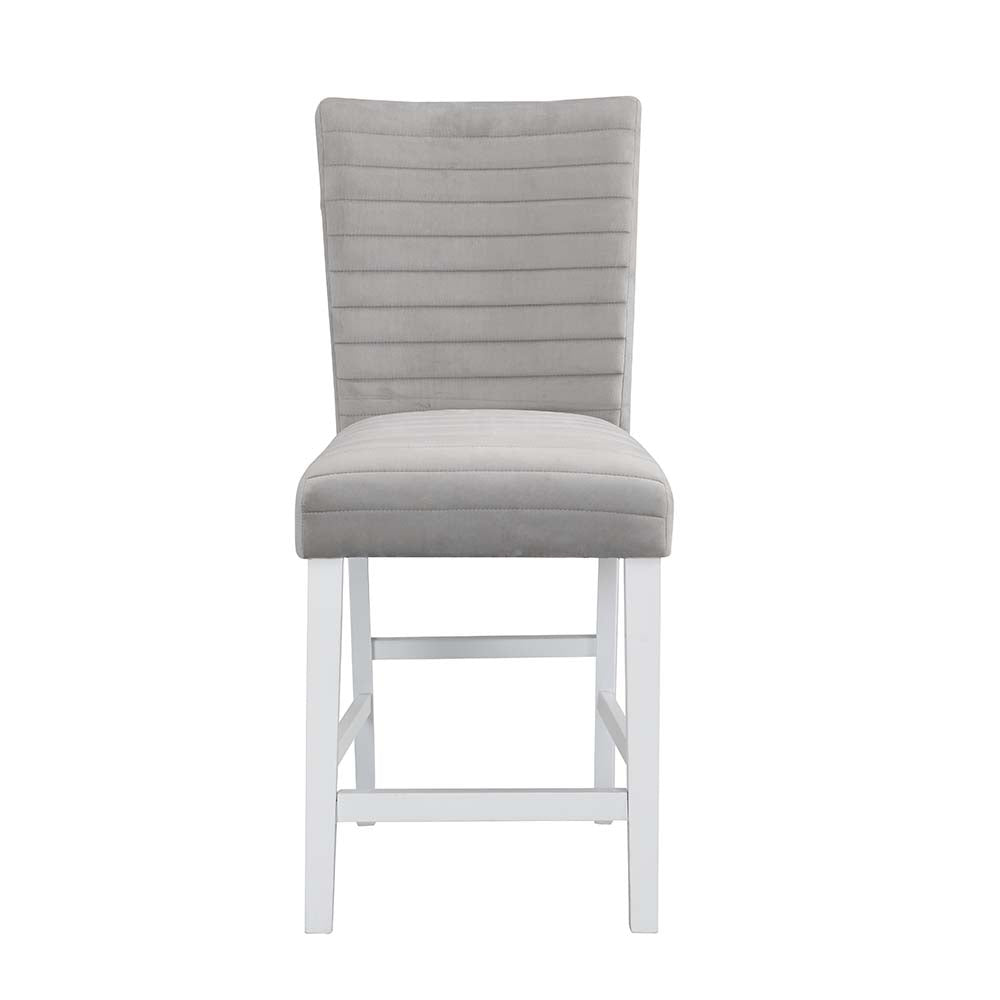 Silla Elizaveta de terciopelo de 42" de alto (juego de 2)