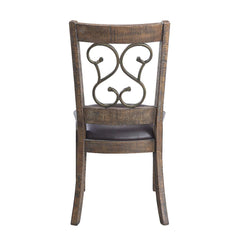 Silla auxiliar tapizada Raphaela de 96 cm de alto (juego de 2)