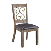 Silla auxiliar tapizada Raphaela de 96 cm de alto (juego de 2)