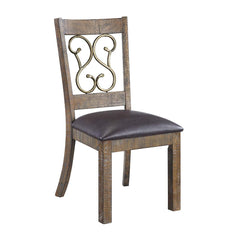 Silla auxiliar tapizada Raphaela de 96 cm de alto (juego de 2)