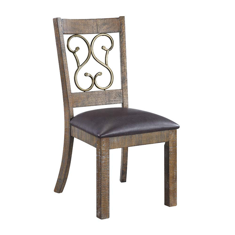 Silla auxiliar tapizada Raphaela de 96 cm de alto (juego de 2)