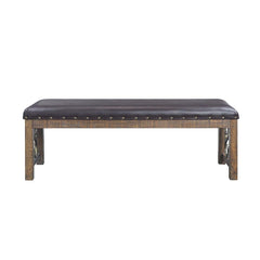 Banco tapizado Raphaela de 56" de largo