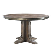 Mesa de comedor redonda y rectangular Raphaela de 54" de largo