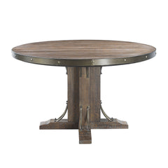 Mesa de comedor redonda y rectangular Raphaela de 54" de largo
