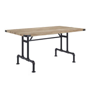 Mesa de comedor rectangular Edina de 64" de largo
