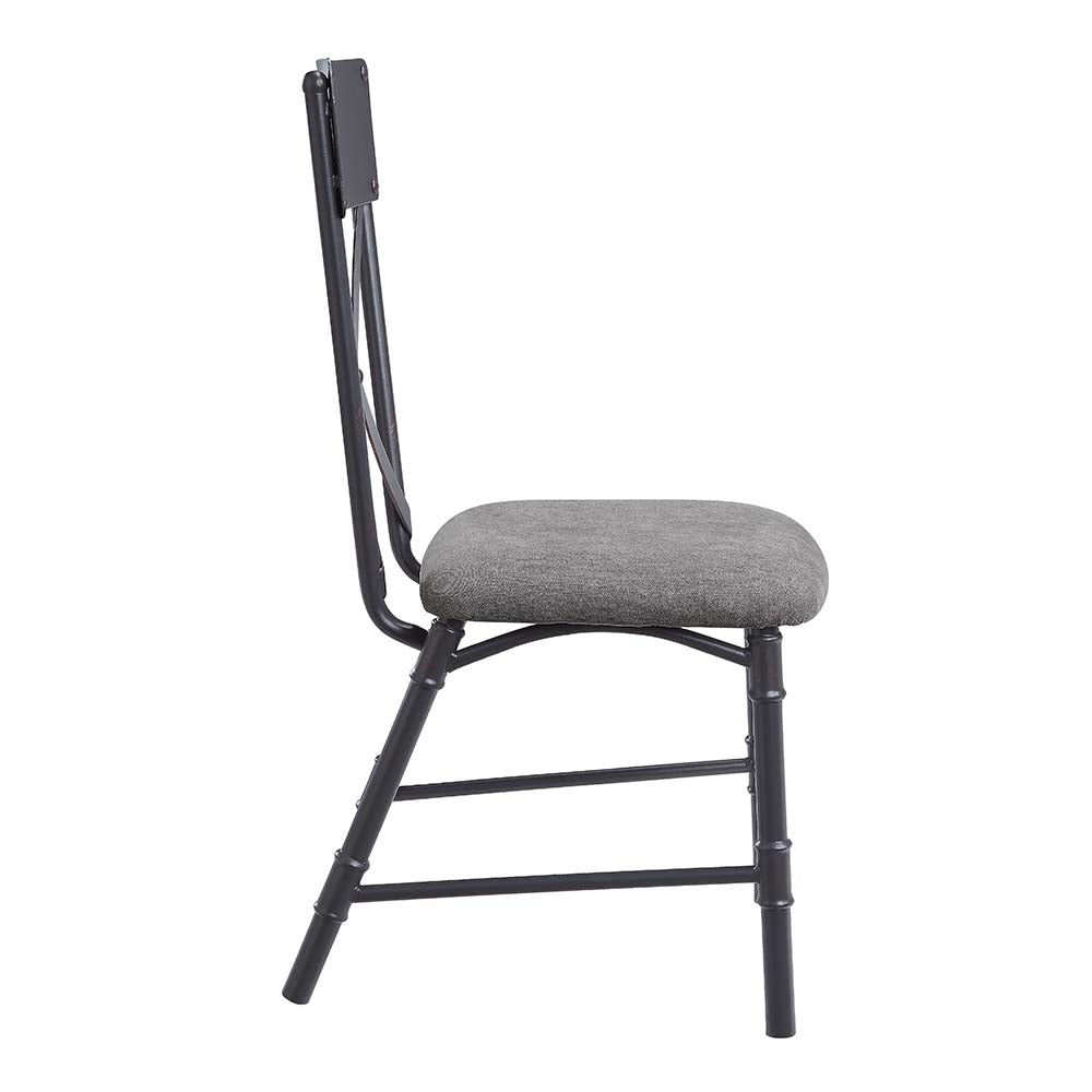 Silla auxiliar tapizada Edina de 91 cm de alto (juego de 2)