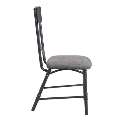 Silla auxiliar tapizada Edina de 91 cm de alto (juego de 2)