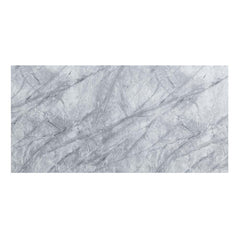 Mesa de comedor rectangular Destry de 79" de largo con tablero de mármol y base de pedestal
