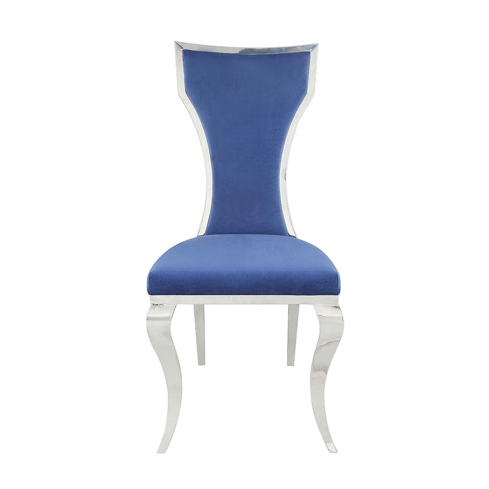 Silla auxiliar Azriel de terciopelo de 109 cm (juego de 2)