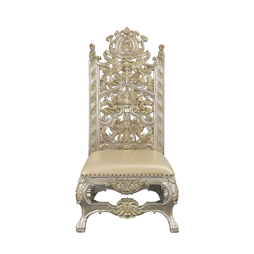 Silla auxiliar tapizada Danae de 63" de alto (juego de 2)