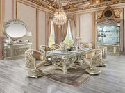Mesa de comedor rectangular Sorina de 108" de largo