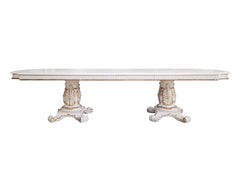 Mesa de comedor rectangular extensible Vendome con base de pedestal