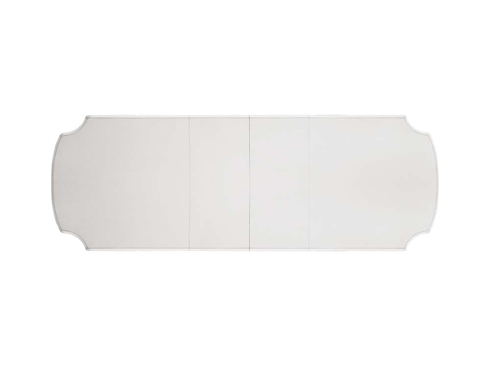 Mesa de comedor rectangular extensible Vendome con base de pedestal