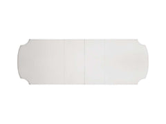 Mesa de comedor rectangular extensible Vendome con base de pedestal