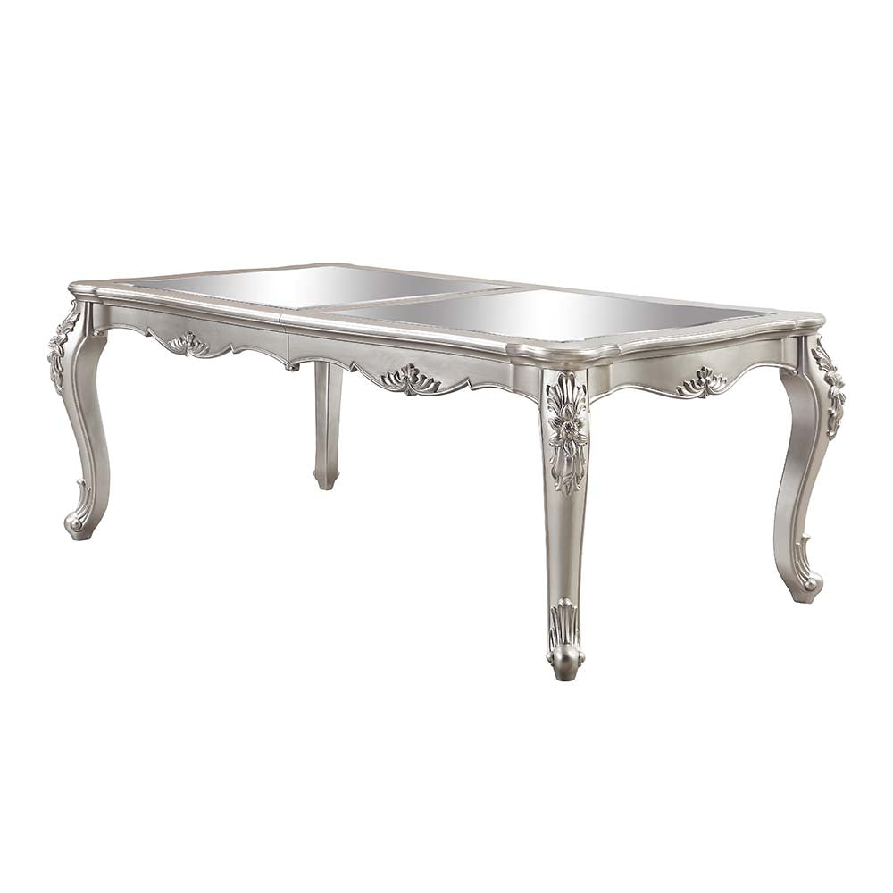 Mesa de comedor extensible rectangular Bently con patas cónicas