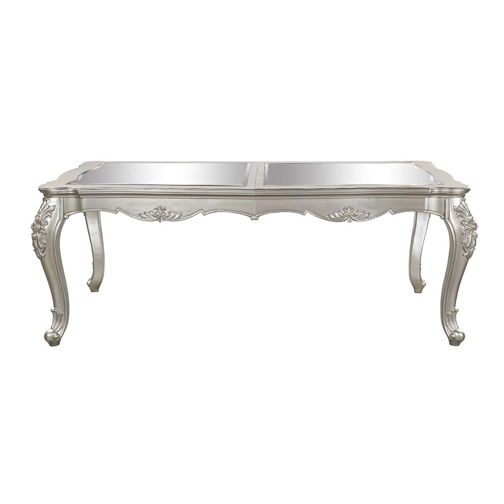 Mesa de comedor extensible rectangular Bently con patas cónicas