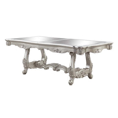 Mesa de comedor extensible rectangular Bently con base de caballete