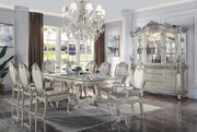 Mesa de comedor extensible rectangular Bently con base de caballete