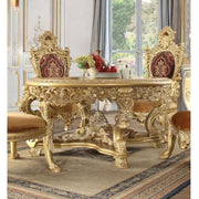 Mesa de comedor redonda Bernadette de 64" de diámetro