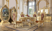 Mesa de comedor redonda Bernadette de 64" de diámetro