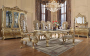 Mesa de comedor rectangular Cabriole de 108" de largo