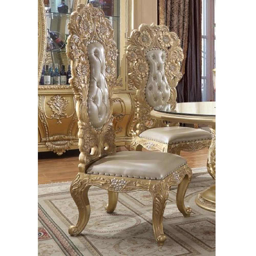 Silla auxiliar tapizada Cabriole de 60" de alto (juego de 2)