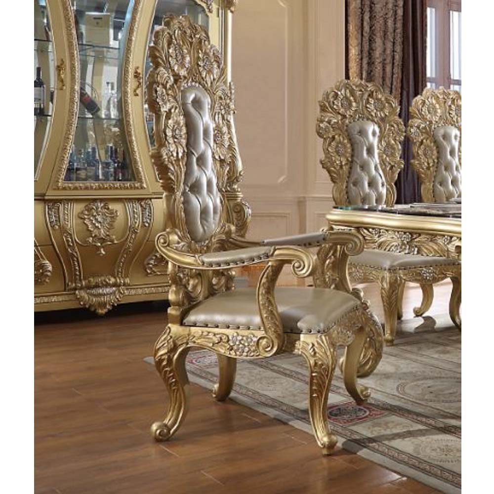 Sillón Cabriolé tapizado de 60" de alto (juego de 2)