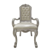 Sillón Dresden de 117 cm de alto con respaldo capitoné y botones (juego de 2)
