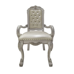 Sillón Dresden de 117 cm de alto con respaldo capitoné y botones (juego de 2)