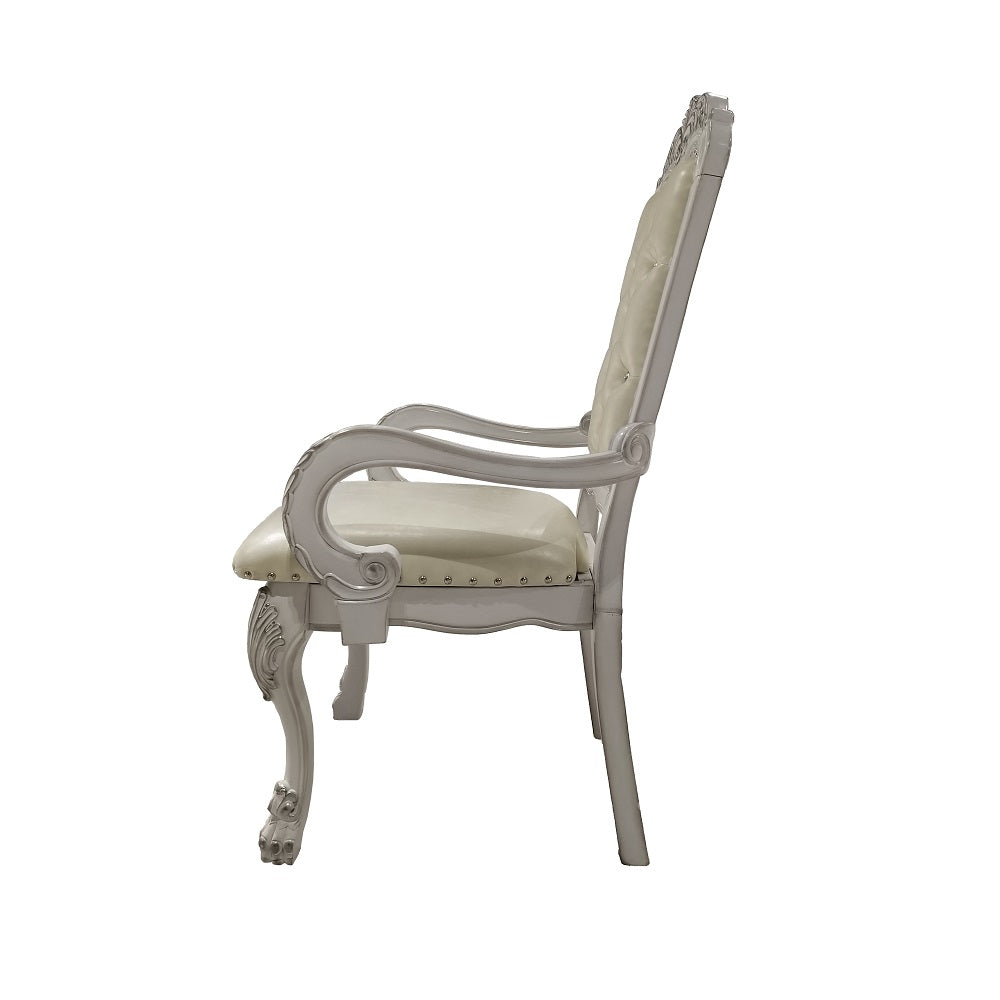 Sillón Dresden de 117 cm de alto con respaldo capitoné y botones (juego de 2)