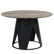 Mesa de comedor redonda Zudora de 47" de diámetro