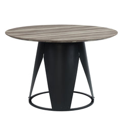 Mesa de comedor redonda Zudora de 47" de diámetro