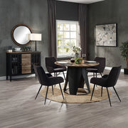Mesa de comedor redonda Zudora de 47" de diámetro