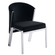 Silla auxiliar Fallon de terciopelo de 31" de alto (juego de 2)