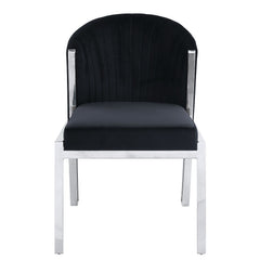 Silla auxiliar Fallon de terciopelo de 31" de alto (juego de 2)
