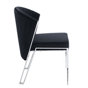 Silla auxiliar Fallon de terciopelo de 31" de alto (juego de 2)