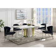 Silla auxiliar Fallon de terciopelo de 31" de alto (juego de 2)