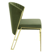 Silla auxiliar Fallon de terciopelo de 31" de alto (juego de 2)