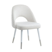 Silla auxiliar de terciopelo Zemirah de 83 cm de alto (juego de 2)